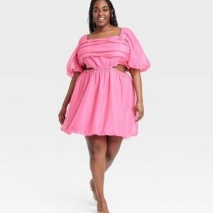 Women's Puff Sleeve Dress